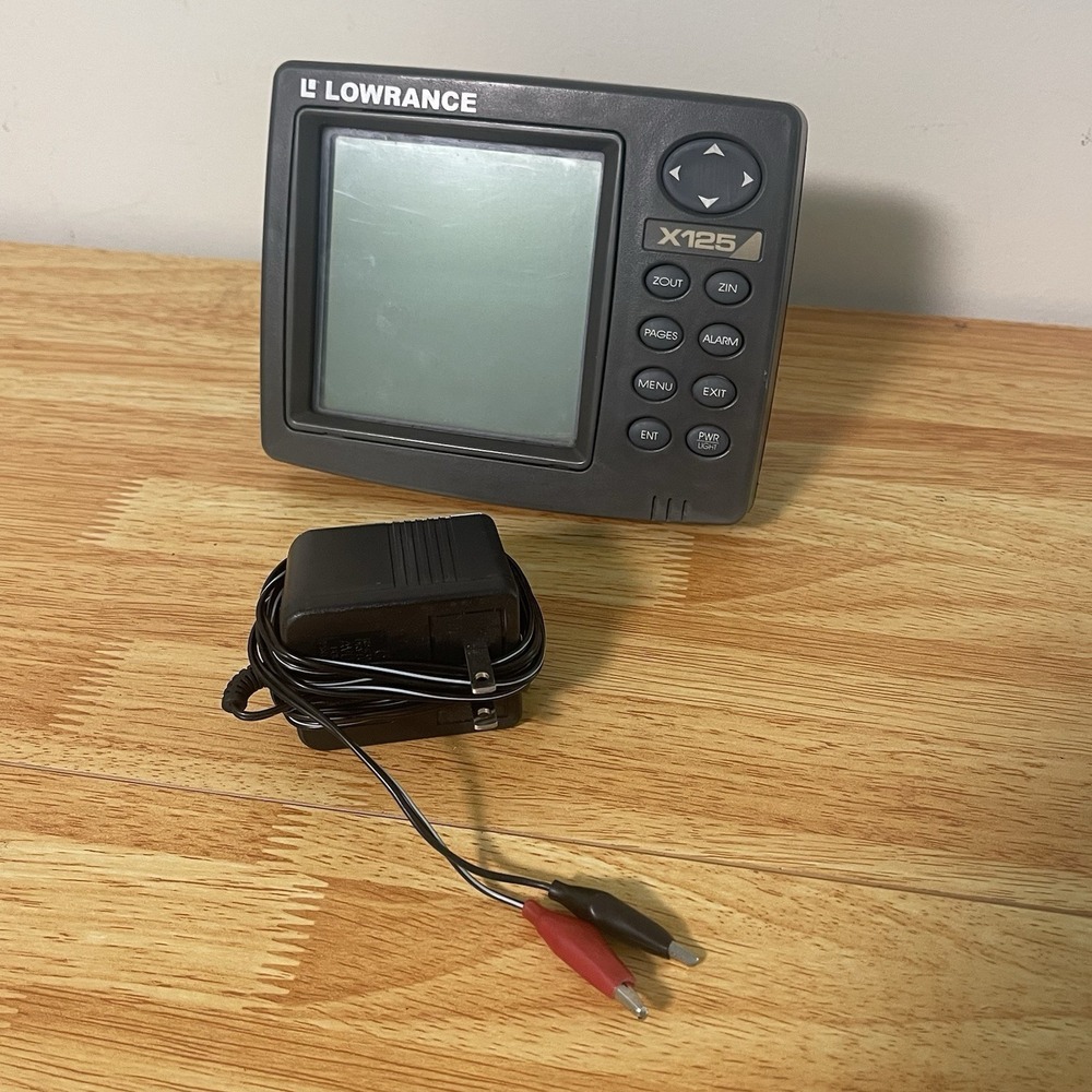 Lowrance X125 125 Fish Finder Head Unit/ Cord